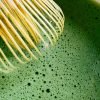matcha whisk in use